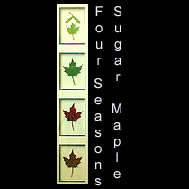 leather sculpture of maple leaves